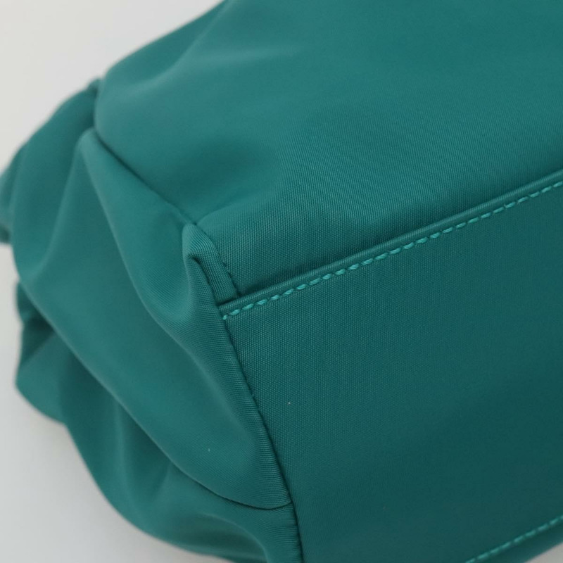 【日本直送】Salvatore Ferragamo Vala 托特包 尼龍 2way 綠金 Auth hk2908-15