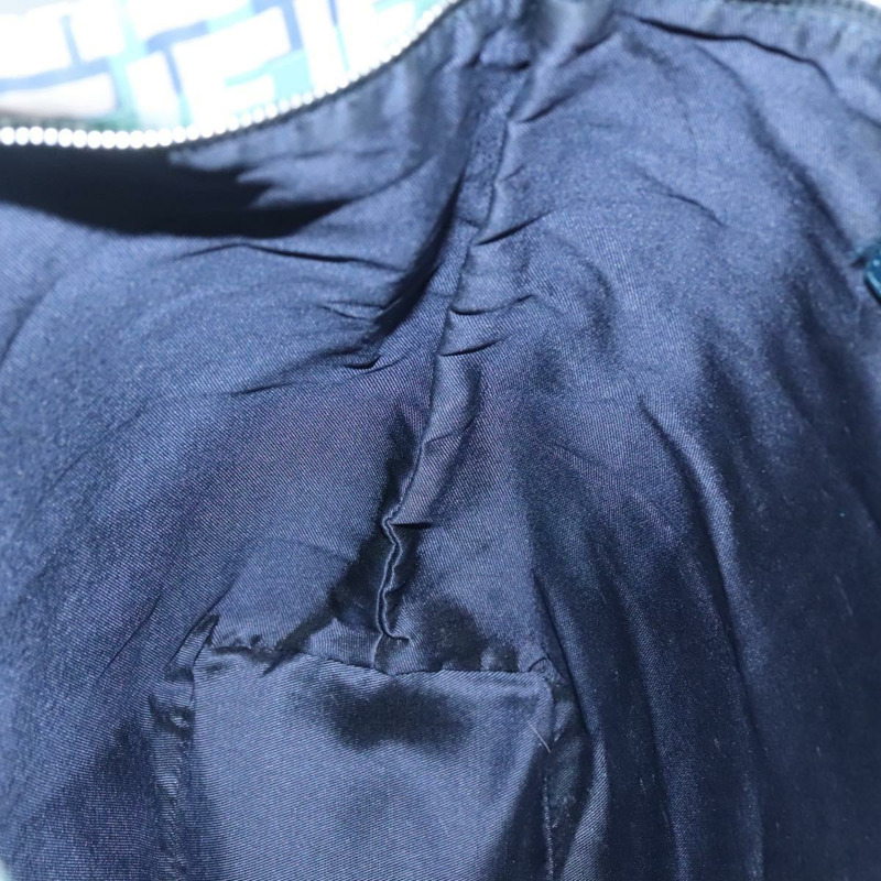 【日本直送】FENDI Zucca帆布手提包 綠色銀色 正品 137870-19