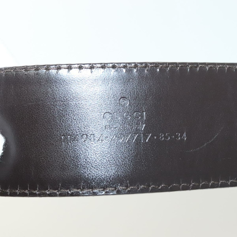 【日本直送】GUCCI Web Sherry Line 皮帶 皮革 37吋 紅綠配色 114984 Auth sw1387-8