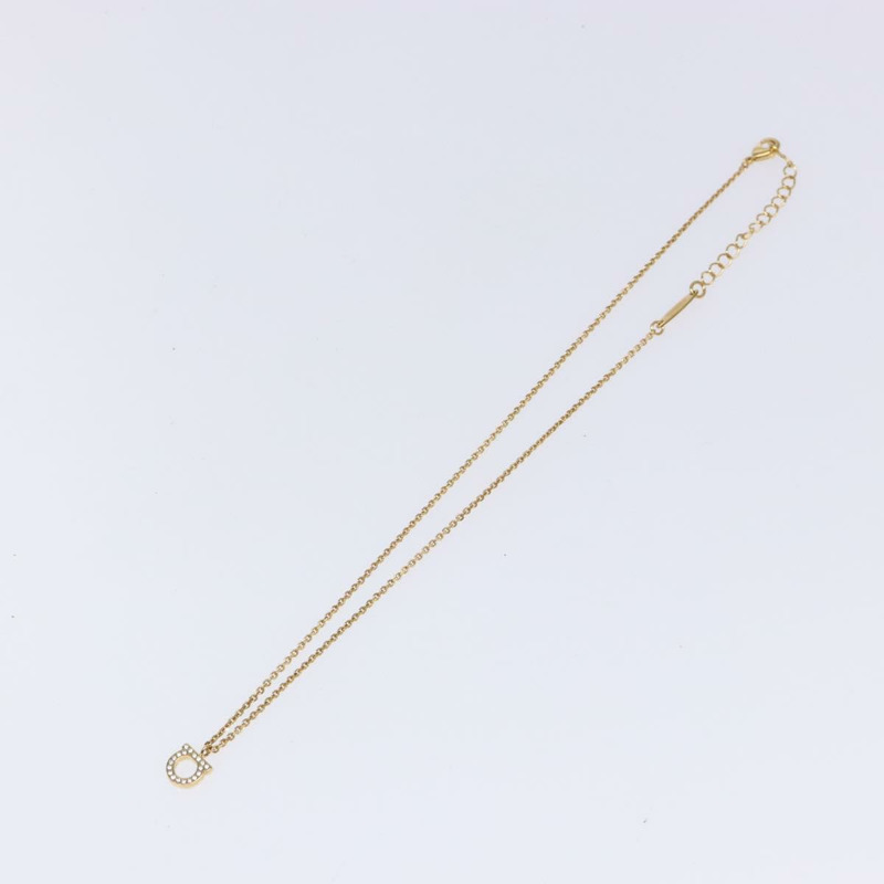 【日本直送】Salvatore Ferragamo Gancini 項鍊,金屬金色,正品 sw1386M-1