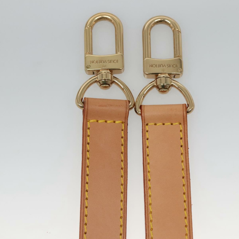 【日本直送】路易威登可調式肩帶,皮革材質,長度34.6英寸至42.5英寸,米色,正品編號137897-10