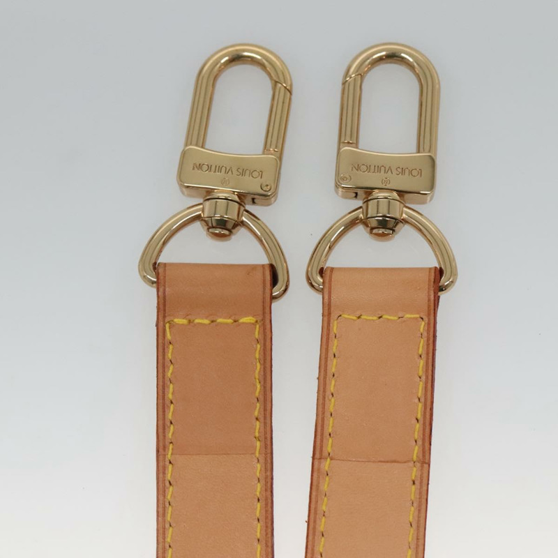 【日本直送】路易威登可調式肩帶,皮革材質,長度34.6英寸至42.5英寸,米色,正品編號137897-11