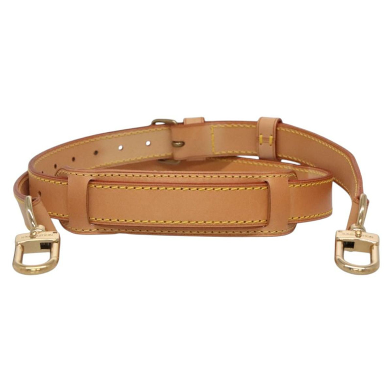 【日本直送】路易威登可調式肩帶,皮革材質,長度34.6英寸至42.5英寸,米色,正品編號137897-12