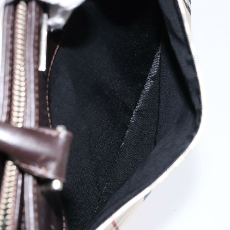 【日本直送】BURBERRY Nova 格紋托特包 尼龍 米色 銀色 正品 hk2951-11