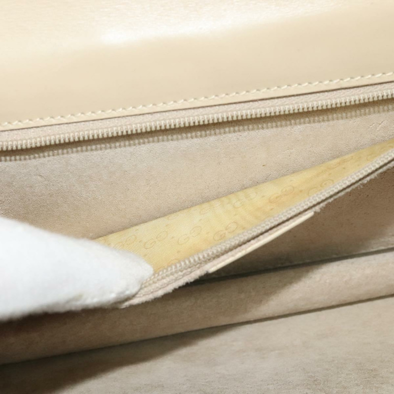 【日本直送】GUCCI 皮革單背包 米色 金色 004 406 0105 正品 BA4936-10