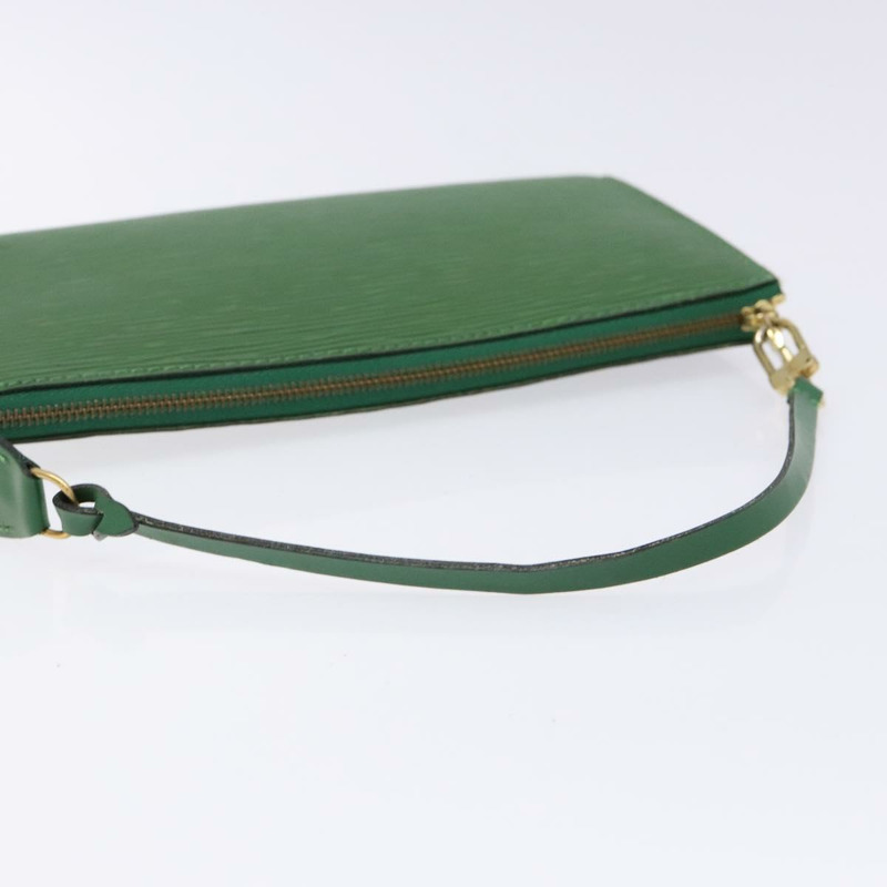 【日本直送】路易威登 Epi Pochette 配件袋復古綠色 M52984 LV 正品 BA4884-6