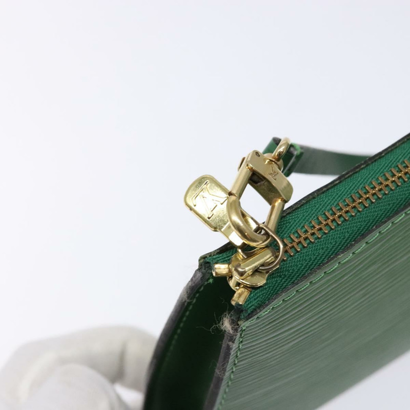 【日本直送】路易威登 Epi Pochette 配件袋復古綠色 M52984 LV 正品 BA4884-9