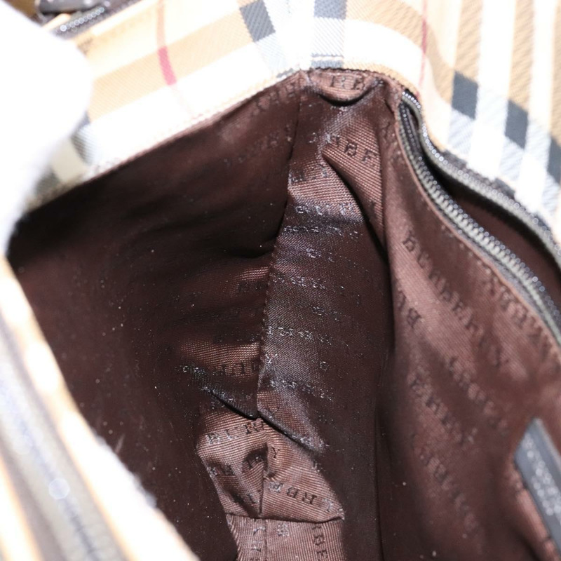 【日本直送】BURBERRY Nova 格紋手提包 PVC 米色 正品 BA5107-18