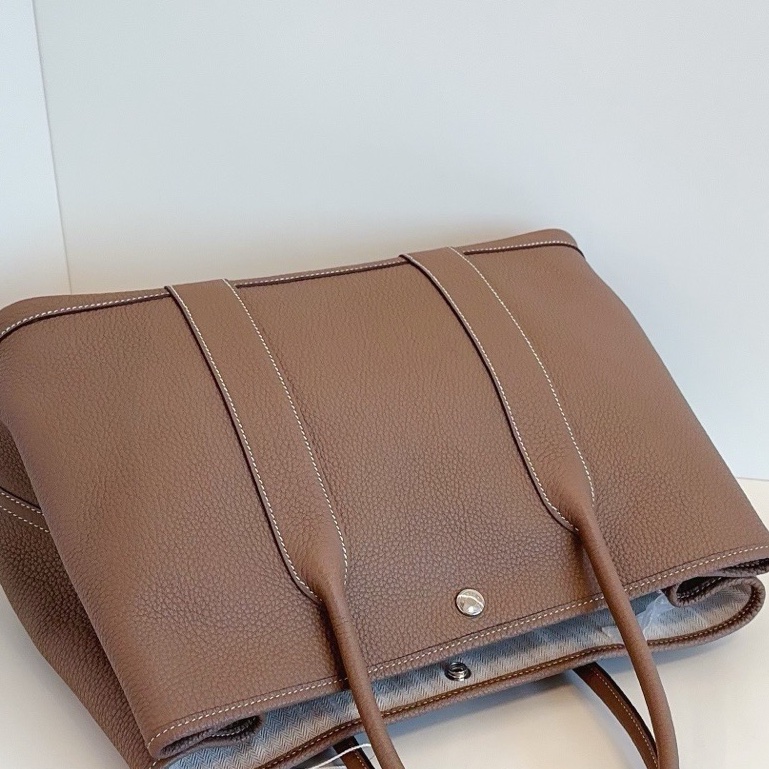 【99新🆕】Hermes Garden Party GP36 大象灰🐘 手提包-4