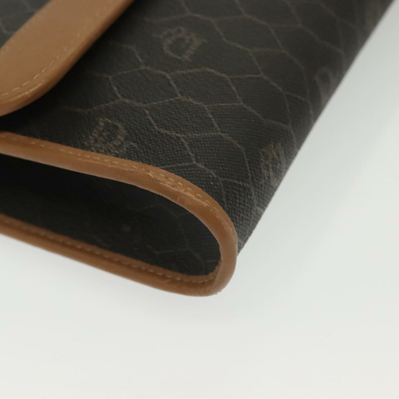 【日本直送】Christian Dior 蜂巢帆布鏈條單肩包 PVC 黑色金色 正品 BA4863-8