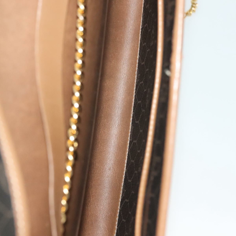 【日本直送】Christian Dior 蜂巢帆布鏈條單肩包 PVC 黑色金色 正品 BA4863-11