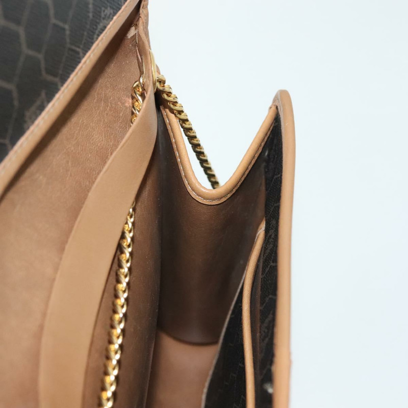 【日本直送】Christian Dior 蜂巢帆布鏈條單肩包 PVC 黑色金色 正品 BA4863-17