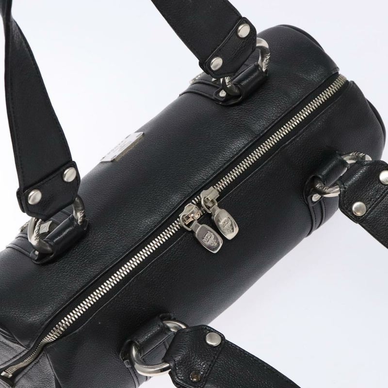 【日本直送】MCM 手提包 皮革 黑色 銀色 正品 BA4835-5