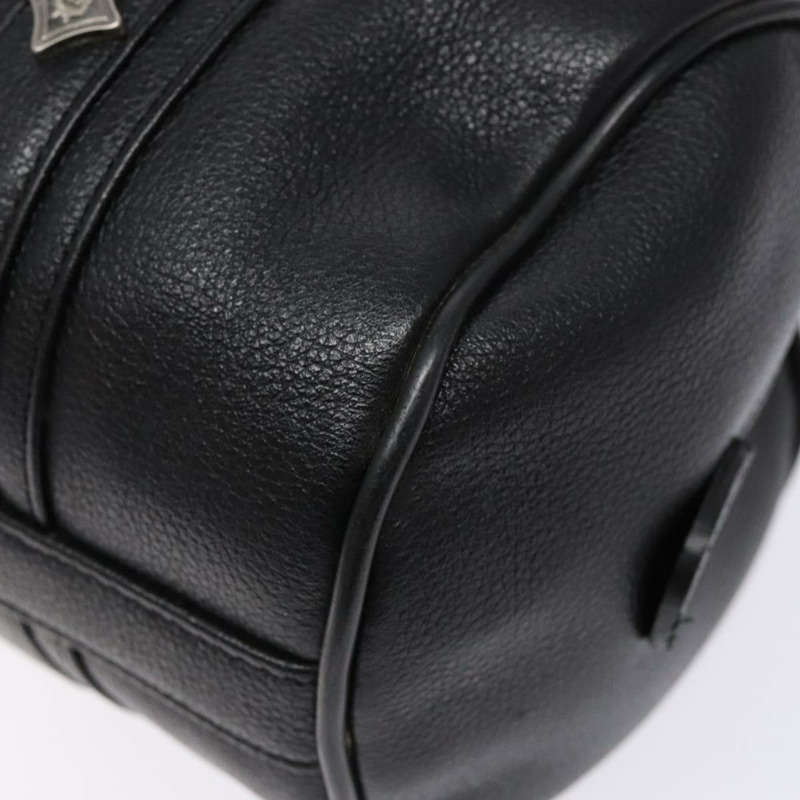 【日本直送】MCM 手提包 皮革 黑色 銀色 正品 BA4835-8