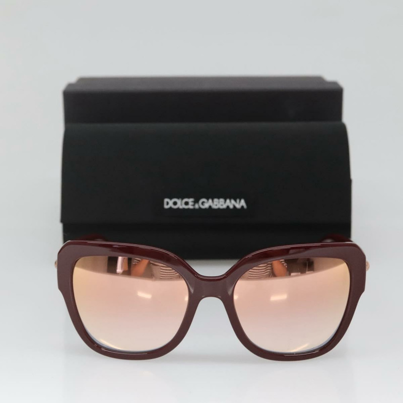 【日本直送】DOLCE&GABBANA 紅色塑膠太陽眼鏡 正品 BA5048-10