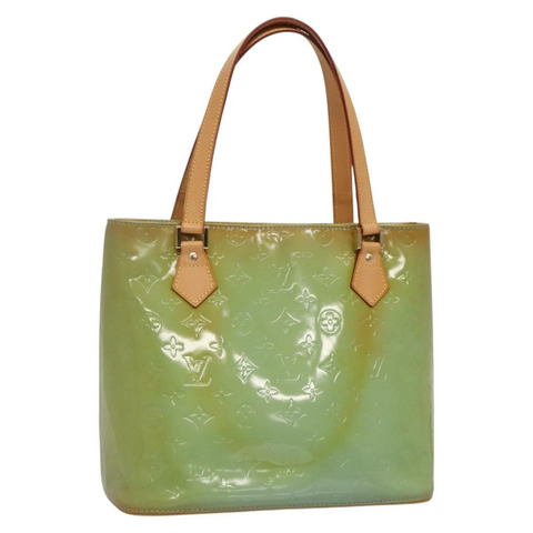 路易威登 Monogram Vernis Houston 手提包 淺藍色 M91005 LV 正品 BA5011