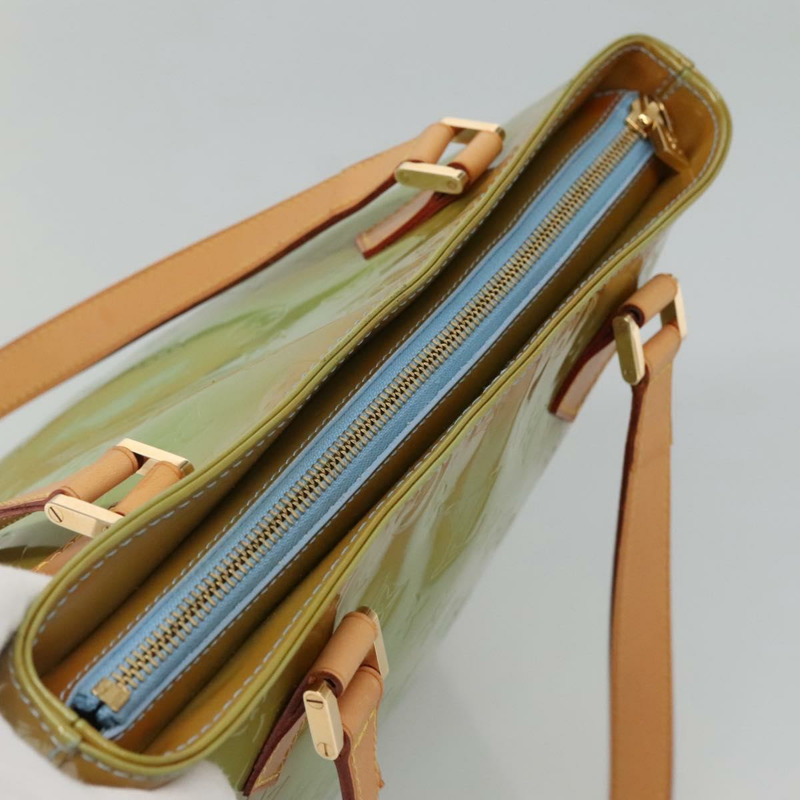 【日本直送】路易威登 Monogram Vernis Houston 手提包 淺藍色 M91005 LV 正品 BA5011-5