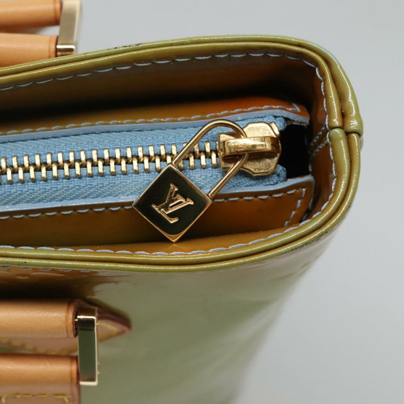 【日本直送】路易威登 Monogram Vernis Houston 手提包 淺藍色 M91005 LV 正品 BA5011-16
