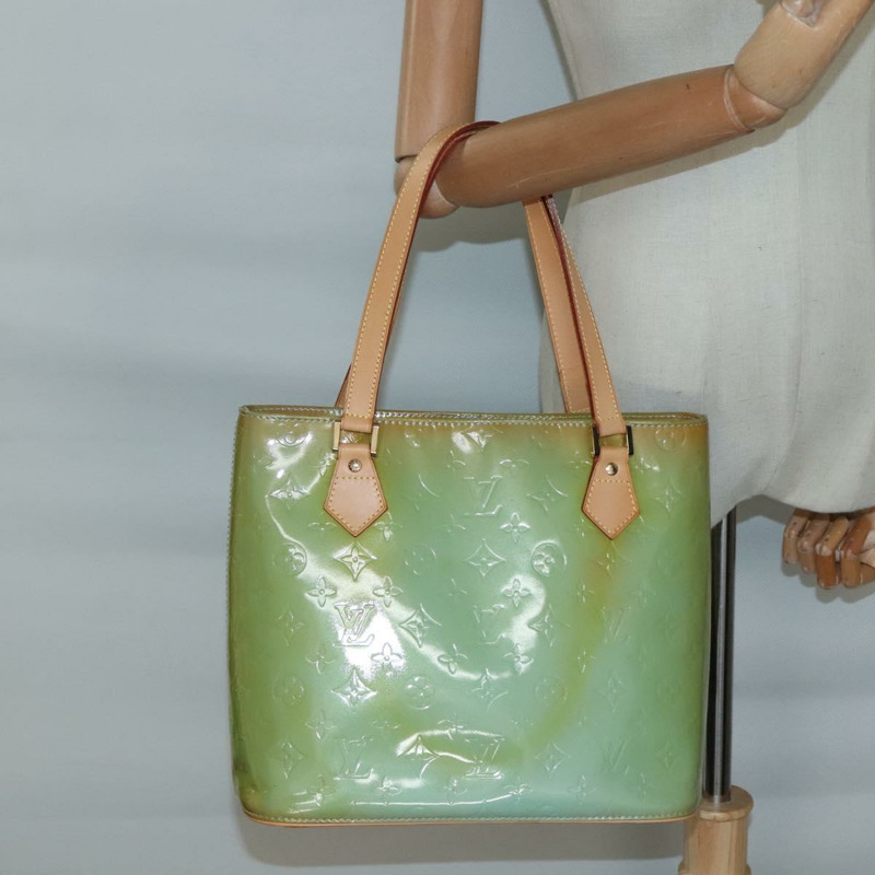 【日本直送】路易威登 Monogram Vernis Houston 手提包 淺藍色 M91005 LV 正品 BA5011-21