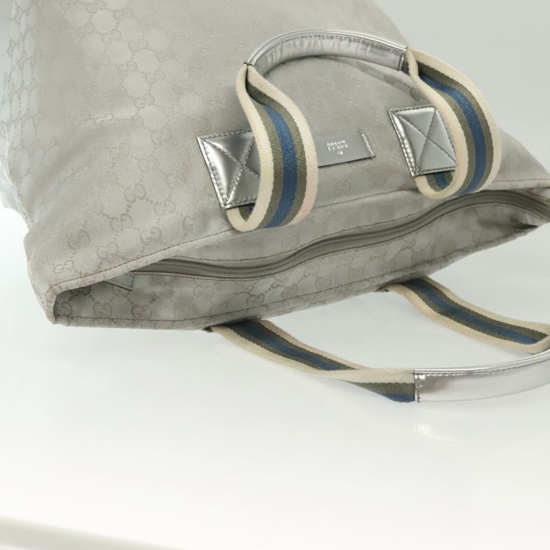 【日本直送】GUCCI GG帆布托特包 銀色 131231 正品 BA4967-5