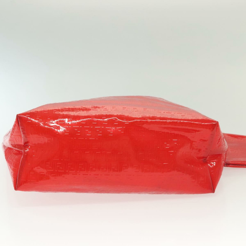 【日本直送】FENDI Zucchino 手提包 Vinyl 紅色白色 Auth ep10155-4