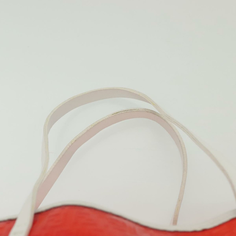 【日本直送】FENDI Zucchino 手提包 Vinyl 紅色白色 Auth ep10155-7