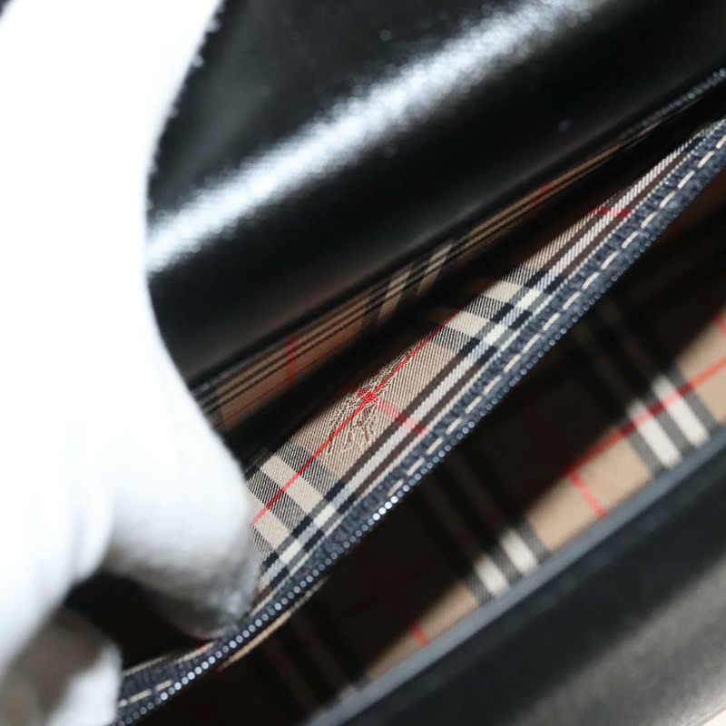 【日本直送】Burberrys 手提包 皮革 兩用 黑色 銀色 正品 yk19299-20