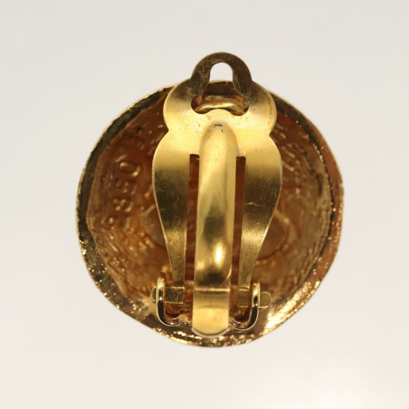 【日本直送】香奈兒耳環 金屬金 CC Auth hk2961-2