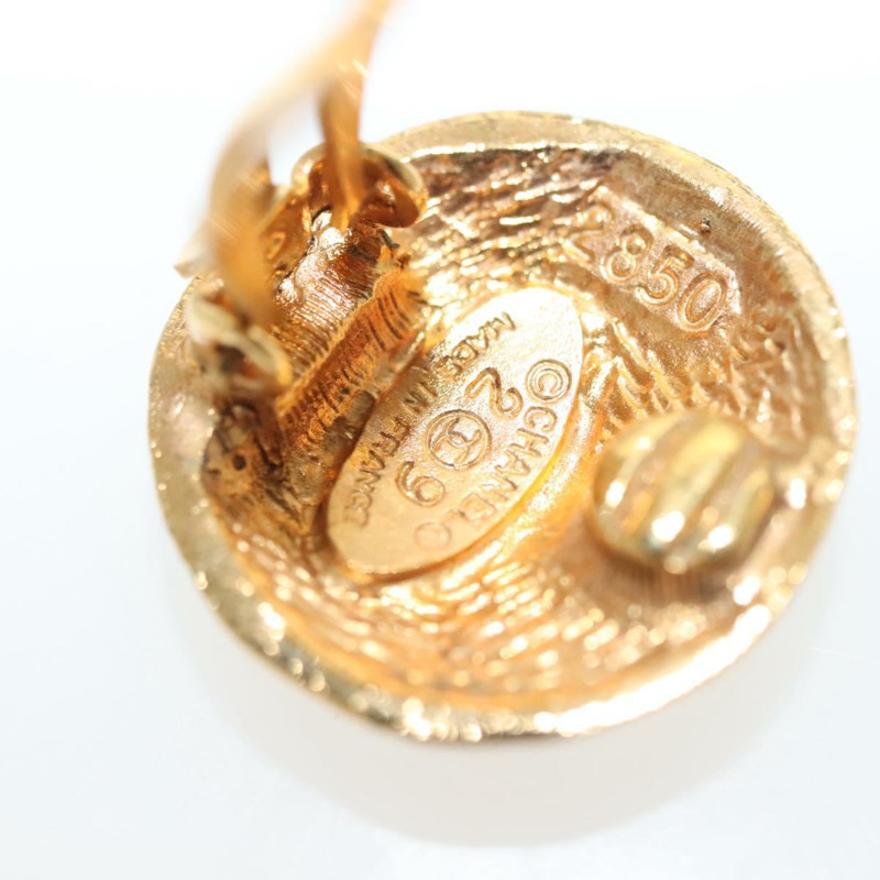 【日本直送】香奈兒耳環 金屬金 CC Auth hk2961-4