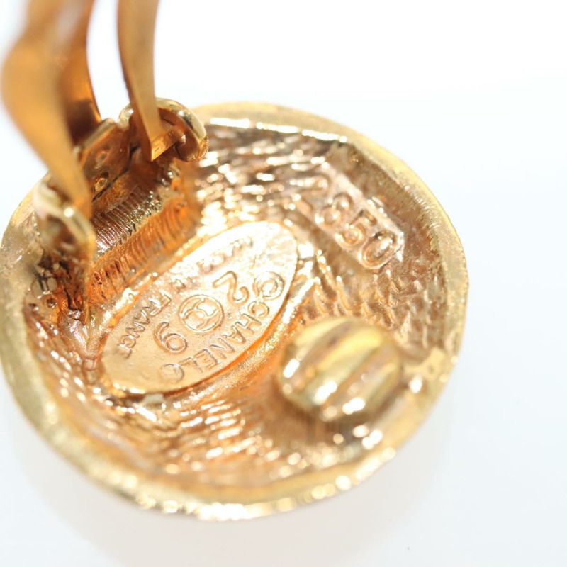【日本直送】香奈兒耳環 金屬金 CC Auth hk2961-8