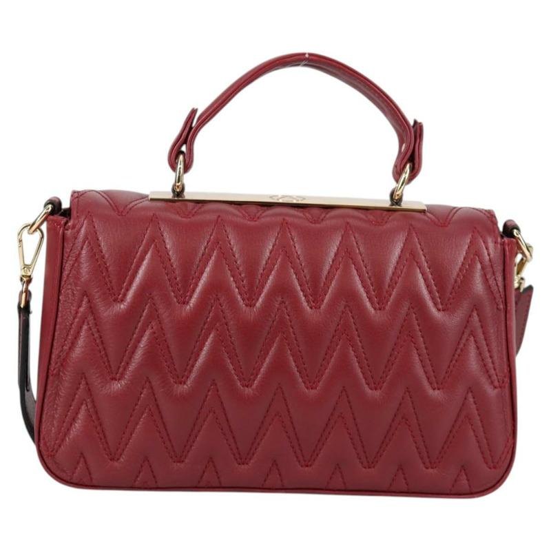 【日本直送】華倫天奴 (VALENTINO) 真皮手提包,兩用款,紅色/金色,正品,貨號 135211V-1