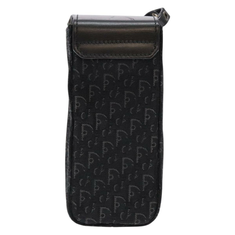 【日本直送】Christian Dior Trotter帆布肩背包 黑色 銀色 正品 135238-1