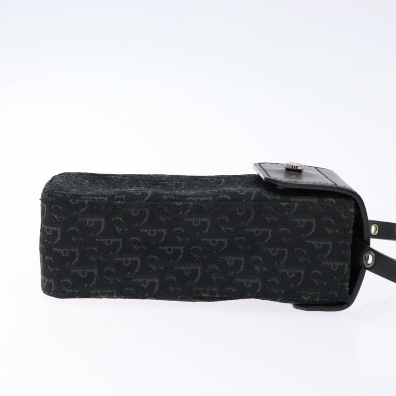 【日本直送】Christian Dior Trotter帆布肩背包 黑色 銀色 正品 135238-2