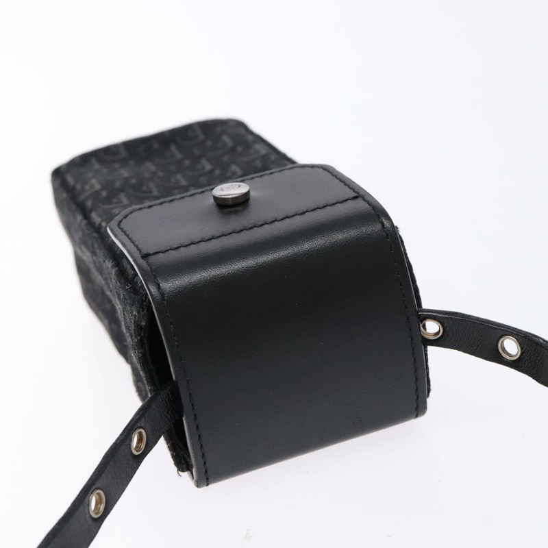 【日本直送】Christian Dior Trotter帆布肩背包 黑色 銀色 正品 135238-5