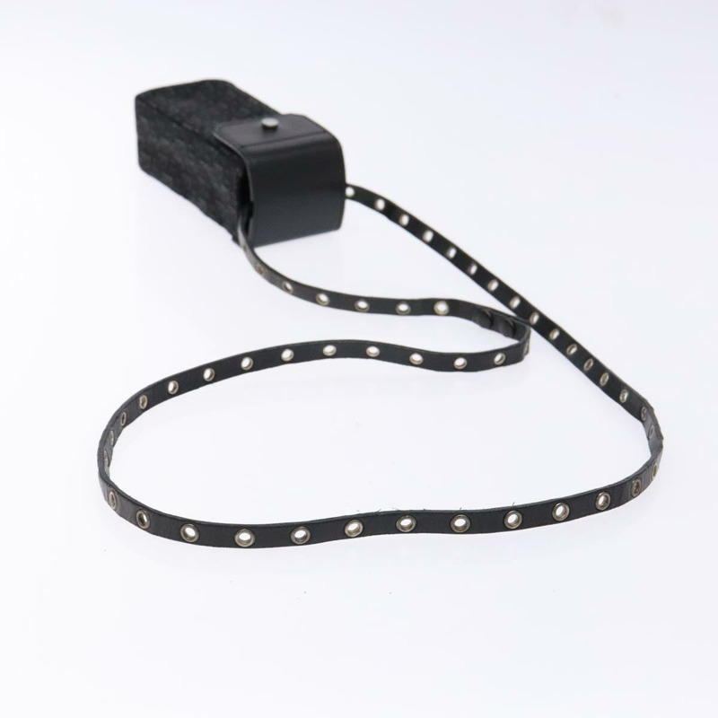 【日本直送】Christian Dior Trotter帆布肩背包 黑色 銀色 正品 135238-6