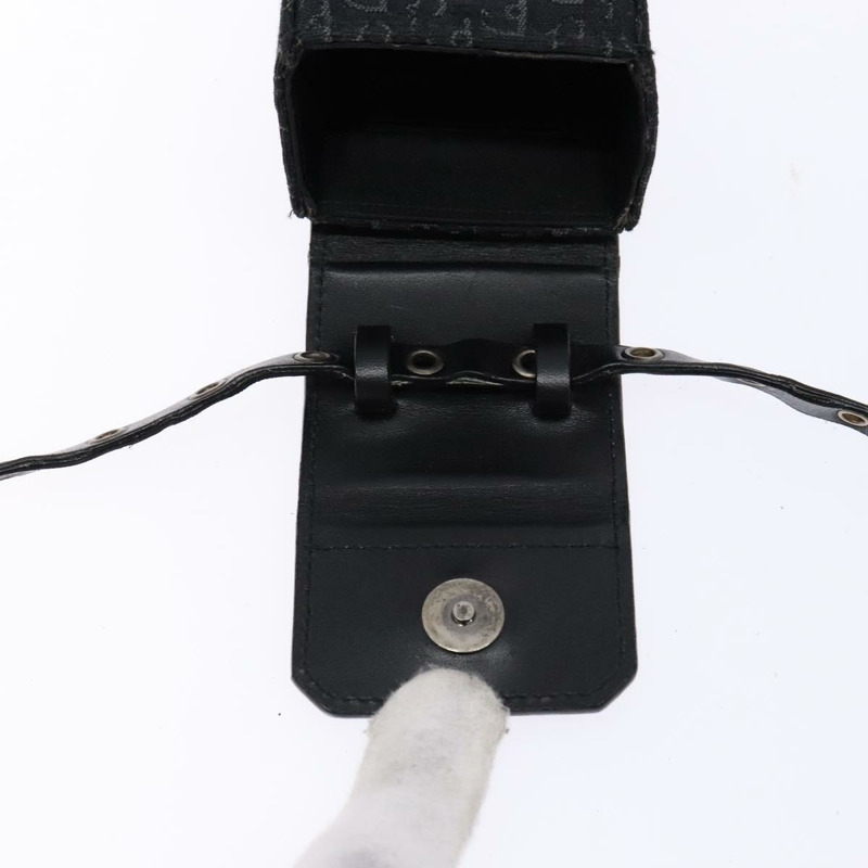 【日本直送】Christian Dior Trotter帆布肩背包 黑色 銀色 正品 135238-9