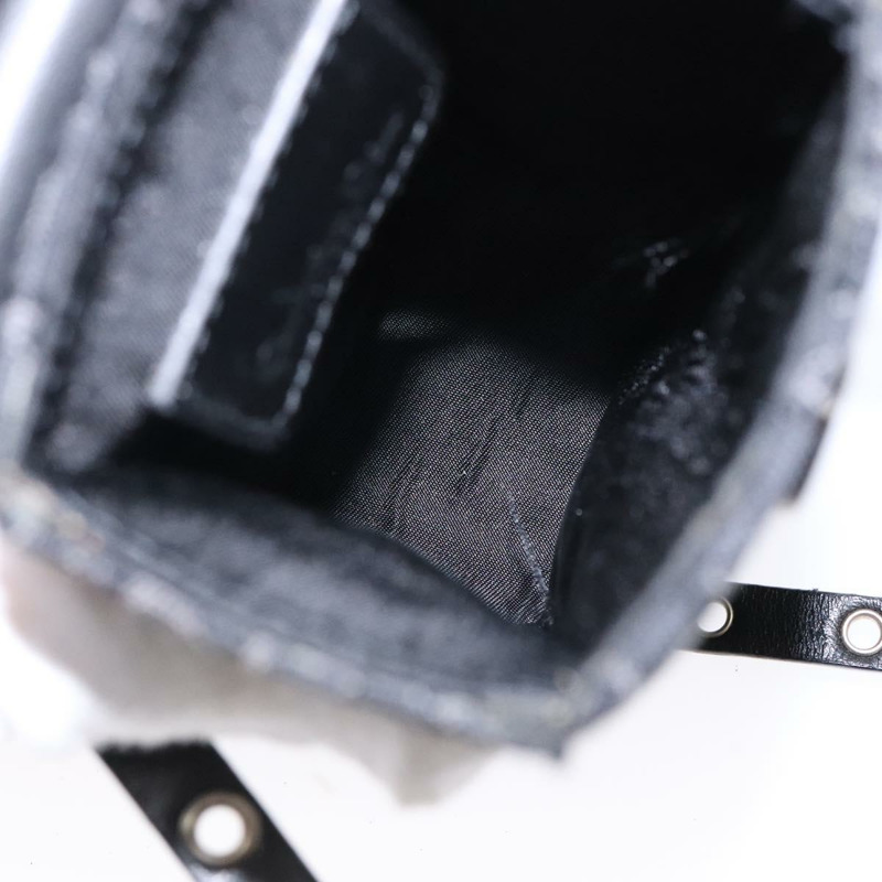 【日本直送】Christian Dior Trotter帆布肩背包 黑色 銀色 正品 135238-10