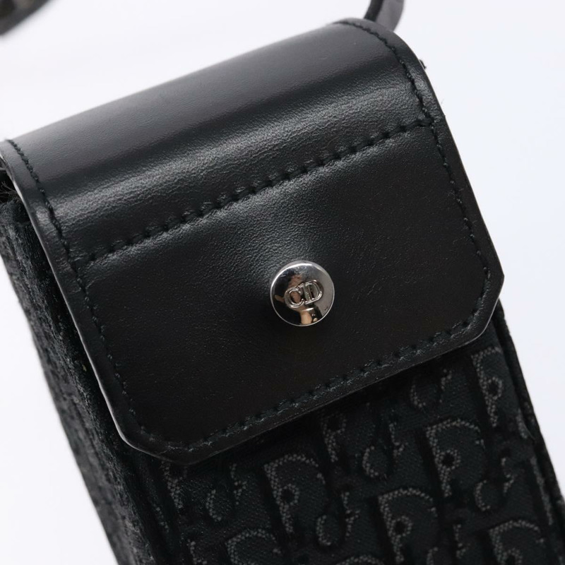 【日本直送】Christian Dior Trotter帆布肩背包 黑色 銀色 正品 135238-16