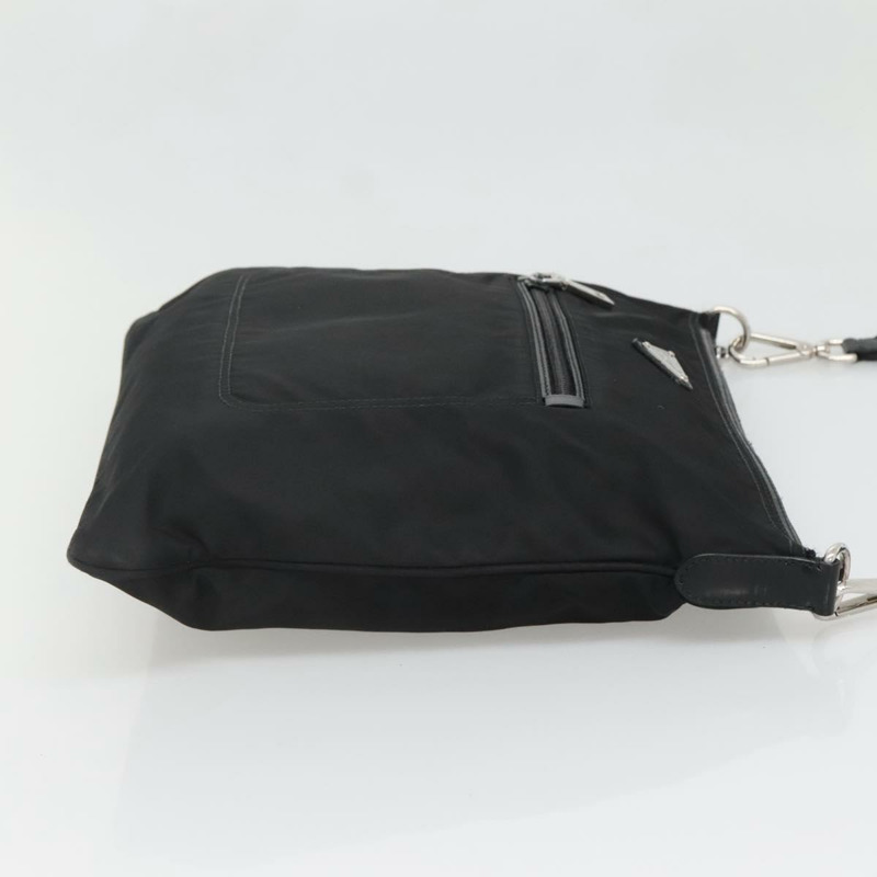 【日本直送】PRADA 單肩包 尼龍 黑色 銀色 正品 135150-3