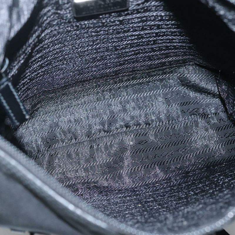 【日本直送】PRADA 單肩包 尼龍 黑色 銀色 正品 135150-10