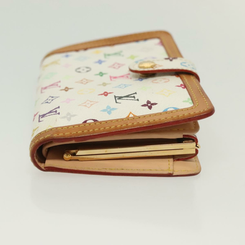 【日本直送】路易威登 多色 Portefeuille Viennois 皮夾 白色 M92987 正品 130787-2