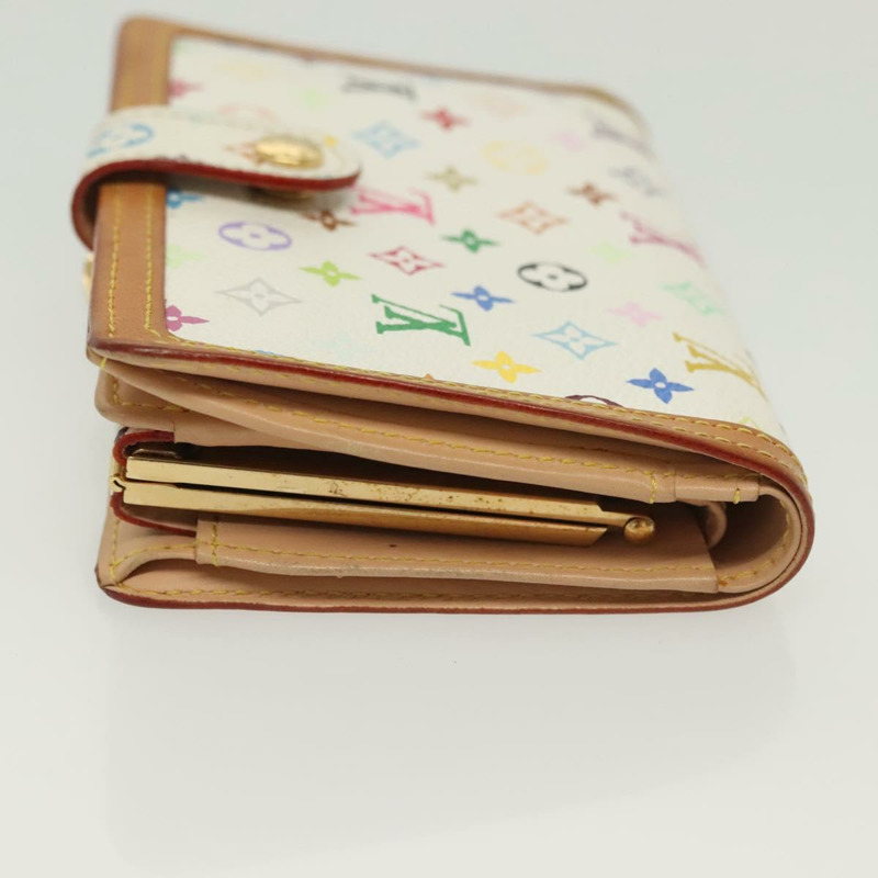 【日本直送】路易威登 多色 Portefeuille Viennois 皮夾 白色 M92987 正品 130787-3