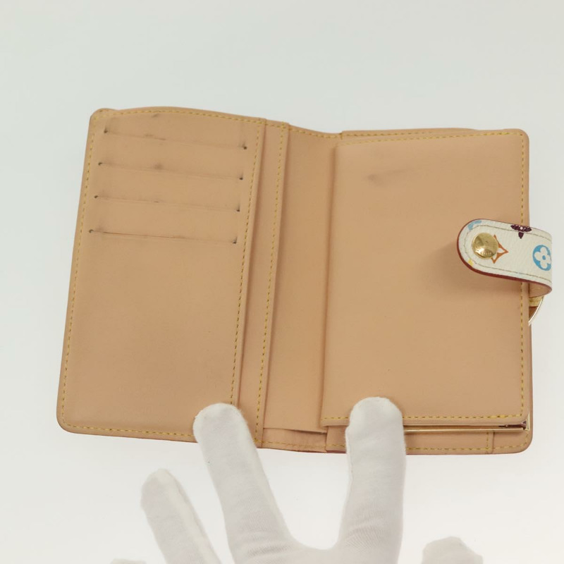 【日本直送】路易威登 多色 Portefeuille Viennois 皮夾 白色 M92987 正品 130787-8