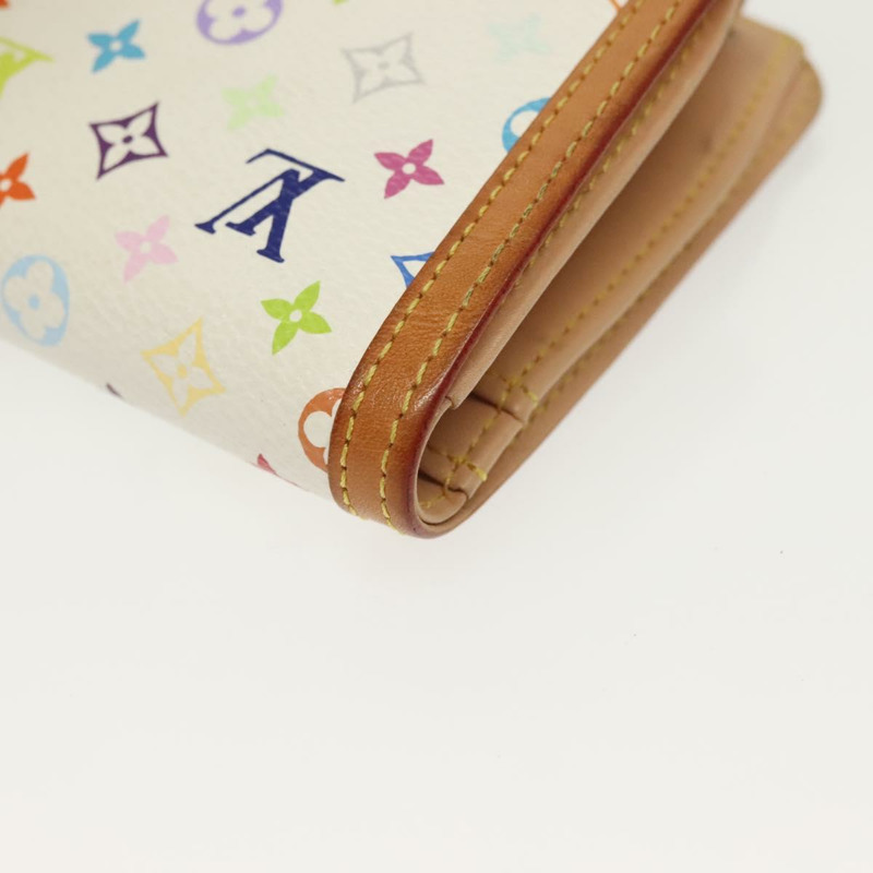 【日本直送】路易威登 多色 Portefeuille Viennois 皮夾 白色 M92987 正品 130787-15