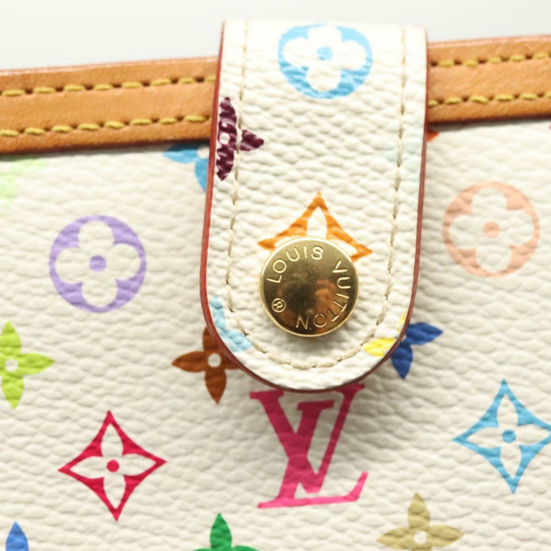 【日本直送】路易威登 多色 Portefeuille Viennois 皮夾 白色 M92987 正品 130787-16