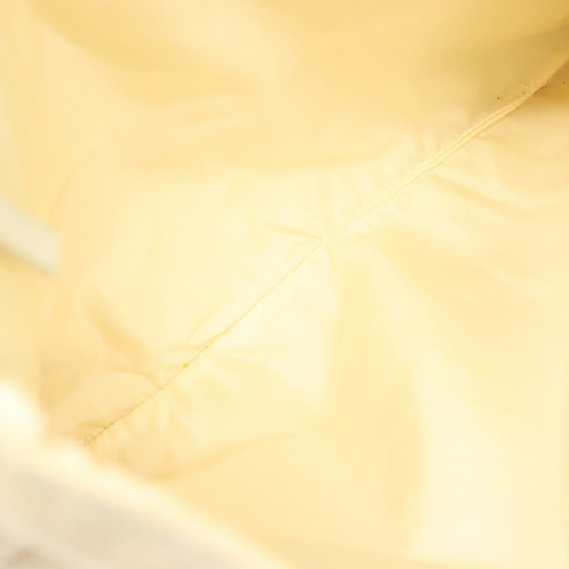 【日本直送】PRADA帆布手提包 米色 銀色 正品 135047-10