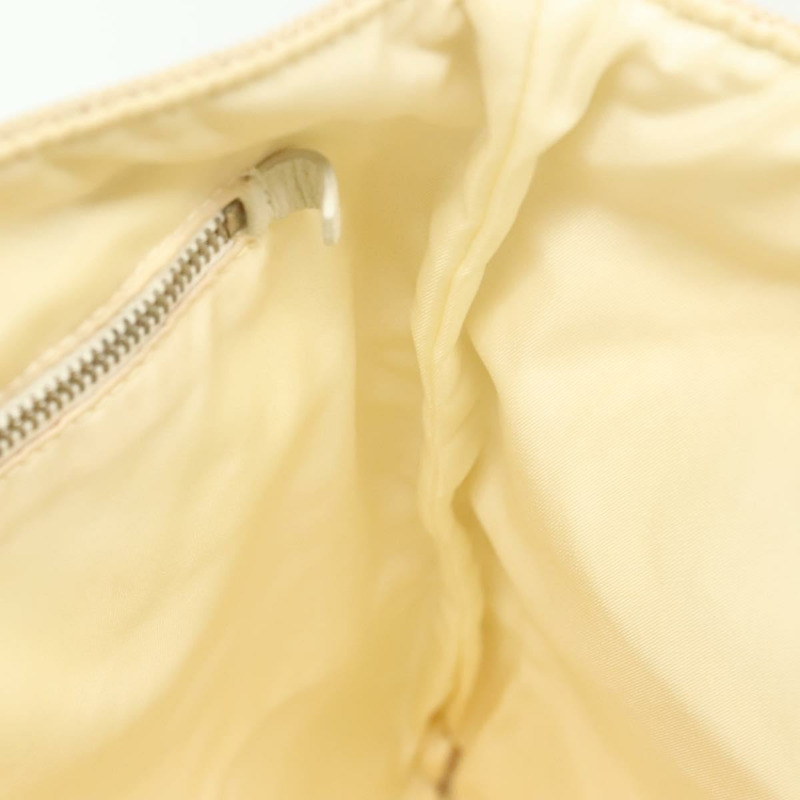 【日本直送】PRADA帆布手提包 米色 銀色 正品 135047-19