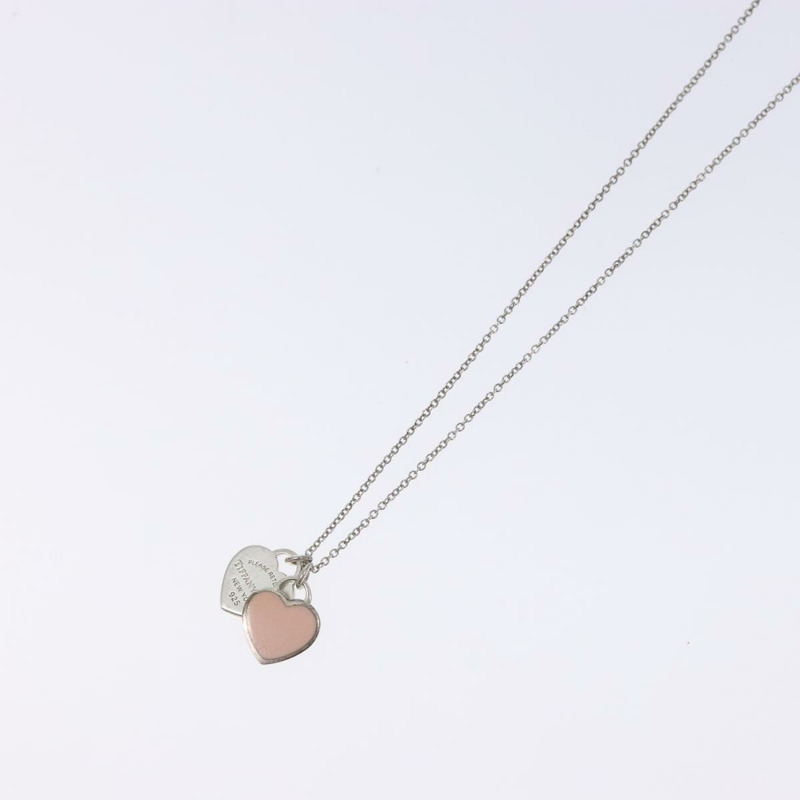 【日本直送】蒂芬妮 (TIFFANY&Co.) 雙心項鍊 925 純銀 正品 am8915-3