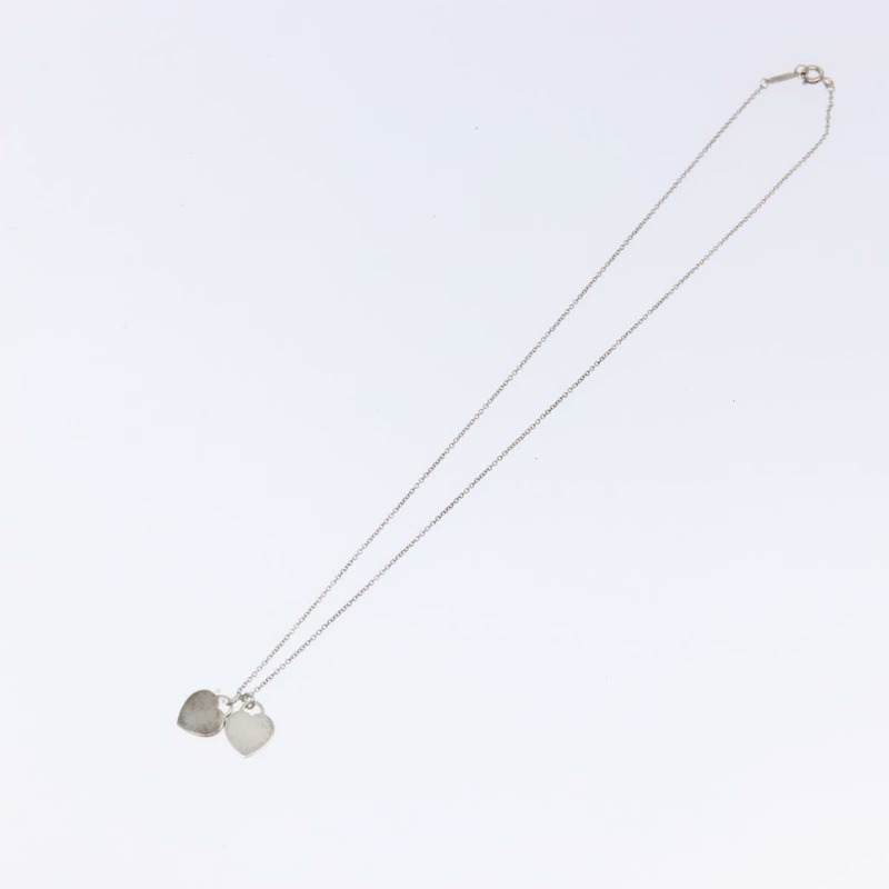 【日本直送】蒂芬妮 (TIFFANY&Co.) 雙心項鍊 925 純銀 正品 am8915-7