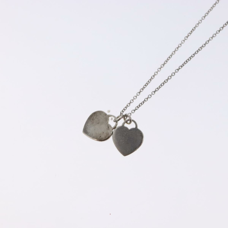 【日本直送】蒂芬妮 (TIFFANY&Co.) 雙心項鍊 925 純銀 正品 am8915-8